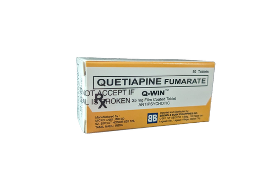 Quetiapine (25mg) 30 Tablets
